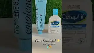 Glass Skin emolene Cream + Cetaphil Cleanser  Glass Skin Combo Worth It🫰🏻✨ #shortvideo