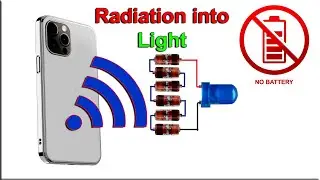 Mobile Incoming Call Notification Led Light without Battery, DIY Mobile Radiation Led Light Sticker,