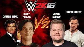 James Bond & Bully Maguire vs. Chris Pratt & James Corden - WWE 2K16 PS4 Extreme Rules Full Match