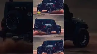 Black Mahindra Thar Stunt 🔥👑🖤 #black #roadking #suv #suvlovers #stunt #roadpresence #New #shorts