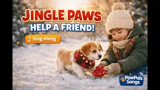 Jingle Paws! 🔔 Holiday Kindness Song for Kids | Help a Friend | Winter Preschool Sing-Along