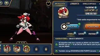 Skullgirls Mobile: Valentine Last Hope, Revive al aliado caido y Regenera Fuerte