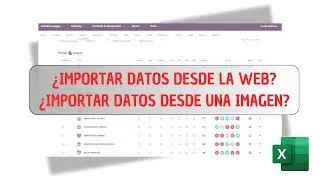 Cómo Cargar Tablas de Datos desde la Web y desde una Imagen con EXCEL #excel