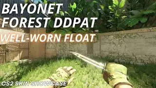 Bayonet Forest DDPAT (Well-Worn) | CS2 Skin Showcase with NEW Animation