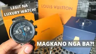 Louis Vuitton Damier Graphite Chronograph Watch