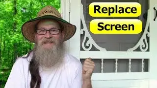 How To ReScreen a Screen Door &ndash; DIY Replace It Yourself