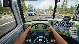 🚚Truck Simulator Pro 3✅old Mack 🛣 Making a delivery feom Great Falls to Casper  ULTRA Graphics