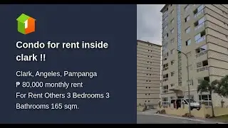 Condo for rent inside clark !!