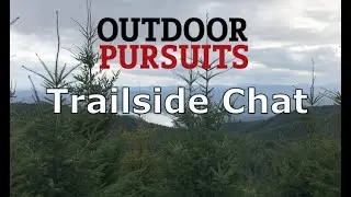 Trailside chat on Sylvia Hill