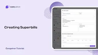 Carepatron Tutorials: Creating Superbills