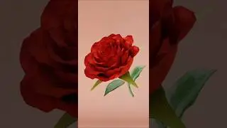 3D Rose Blooming Animation in Blender 🌹 | Realistic CGI Flower Reveal | STB Visions