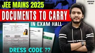 Things to Carry for JEE Mains 2026✅ | JEE Dress Code 2026