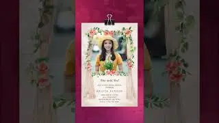 Bridal Shower Invitation #bridalshowerinvite #invitationcard #babyshower #ytshort #viralshort