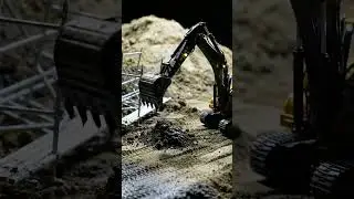Строительная бригада RC: строительство дорог с помощью погрузчика и катка! 🚧
