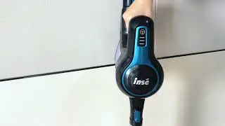 INSE S610 Cordless Vacuum Green LED Display When Powered On