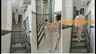 Giải pháp cầu thang lên tầng trong không gian nhỏ SakaSmart lắp đặt tại Biên Hoà