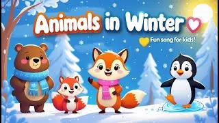 ❄️ Animals in Winter 🐻🐿️ | Wintertime Friends Song for Kids | Fun Learning Rhyme!!