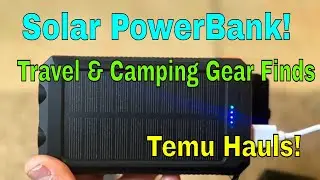 Power Bank на солнечной энергии на TEMU. ТЕМУ Тащит! #powerbank #темухаул #распаковка #