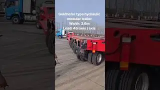 Hidraulic Modular Trailer Type || Goldhofer Type Modular ##truktrailer #truktronton #shorts