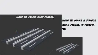 Road model for beginner|how to make road model in prisma 3D (beginners) #shorts 
