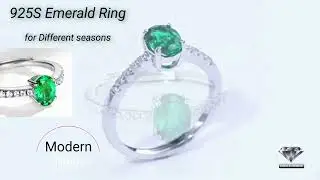 Photo shopping 113 𝟏𝟖𝐊 𝐖𝐡𝐢𝐭𝐞 𝐆𝐨𝐥𝐝 𝐏𝐥𝐚𝐭𝐞𝐝 𝐄𝐦𝐞𝐫𝐚𝐥𝐝 𝐑𝐢𝐧𝐠 #925sliver #jewelry #ring #accessories