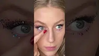 New Year&rsquo;s Eve Makeup Tutorial- Colorful Glitter Eyes 🍬🥂 #makeuptutorial #glitter #glammakeup