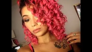 How I Dyed & Curled My New Pink Hair