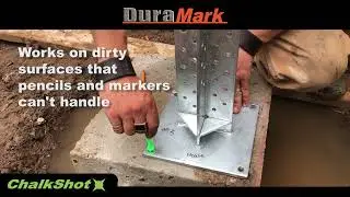 Chalkshot by Duramark - Non-Permanent DIY Chalking Marking Pen Tool