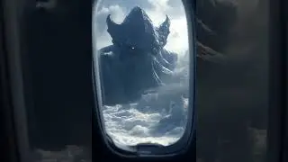 🦑😱 GIGANTIC MONSTER OCTOPUS SPOTTED FROM AIRPLANE! 🛩️👀  #amazingshorts #amazinganimals #octopus