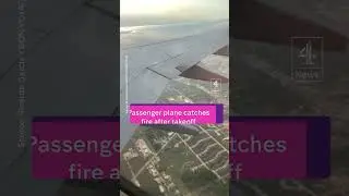 Passenger plane catches fire after takeoff