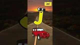 ABC Vehicle Song |Fun A to Z Transportation Learning for Kids! 🚗🎶 | #abcd #kids #shorts #viralvideo