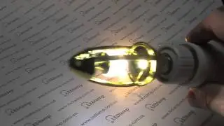 Лампа светодиодная CIVILIGHT E14 Diamond Gold candle сравнение теплого и холодного свечения
