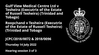 Gulf View Medical Centre v Tesheira (for the estate of Russell Tesheira) (Trinidad and Tobago)