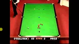 Ronnie O' Sullivan Fastest 147 in History - 5 minutes 20 seconds 1997