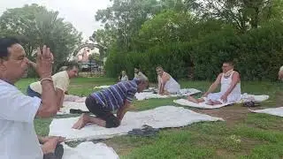 Park Team Yoga Exercise Class 🏞️📷 || Enjoy Morning And Happy Morning 🔆||