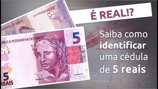 Itens de seguran&ccedil;a da c&eacute;dula do Real - R$ 5