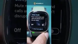 Как включить/выключить режим сна на Fitbit Versa 3😴⌚