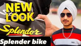 Splendor Bike Tank Sticker Install 🔥 New Look in 2 Minutes!