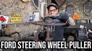 Early Ford Steering Wheel Puller Made From Torque Tube Parts!!!