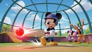 Mickey Mouse Plane Cricket Adventure | Sky Cricket Fun 🐭✈️🏏