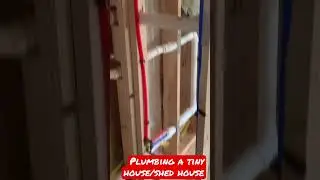 Plumbing our Tiny home /Shed house! #construction #diy #plumbing #airbnb #passiveincome