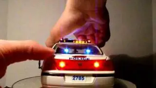 1/18 NYPD Chevrolet Impala Custom Model Police Car W/ Pattern Lights STROBE VECTOR Lightbar