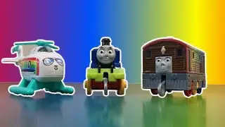 Thomas Push Along Rainbow Engines Review!!