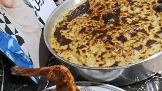 غداء يوم الجمعة كما يجب أن يكون 🤍صينية بشاميل سخنة وفرخة بلدي متحمرة في الفرن