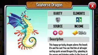 How To Breed SEAHORSE DRAGON | Easy Breeding Recipe for Common Dragon | Dragon City 2022