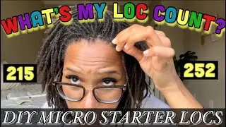 FIRST LOC COUNT | THIN FINE LOCS | DIY MICRO STARTER LOCS