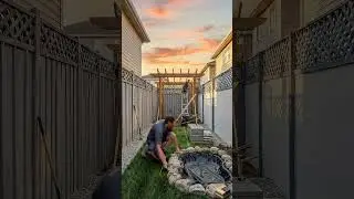 How to Turn a Narrow Strip of Grass into a DREAM Oasis #shorts #renovation #backyard