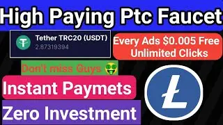 High Paying Ptc ads Website | Claim $0 005 Every Ads || Instant Paymets | Part -21🤑