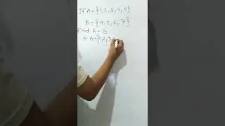 How to solve difference of two sets A - B  | Difference of A and B in set theory| #mathshorts #set