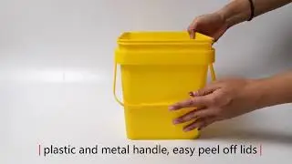 Qiming Packaging Plastic Square Buckets Pails Barrels Drums Tubes Boxes Containers